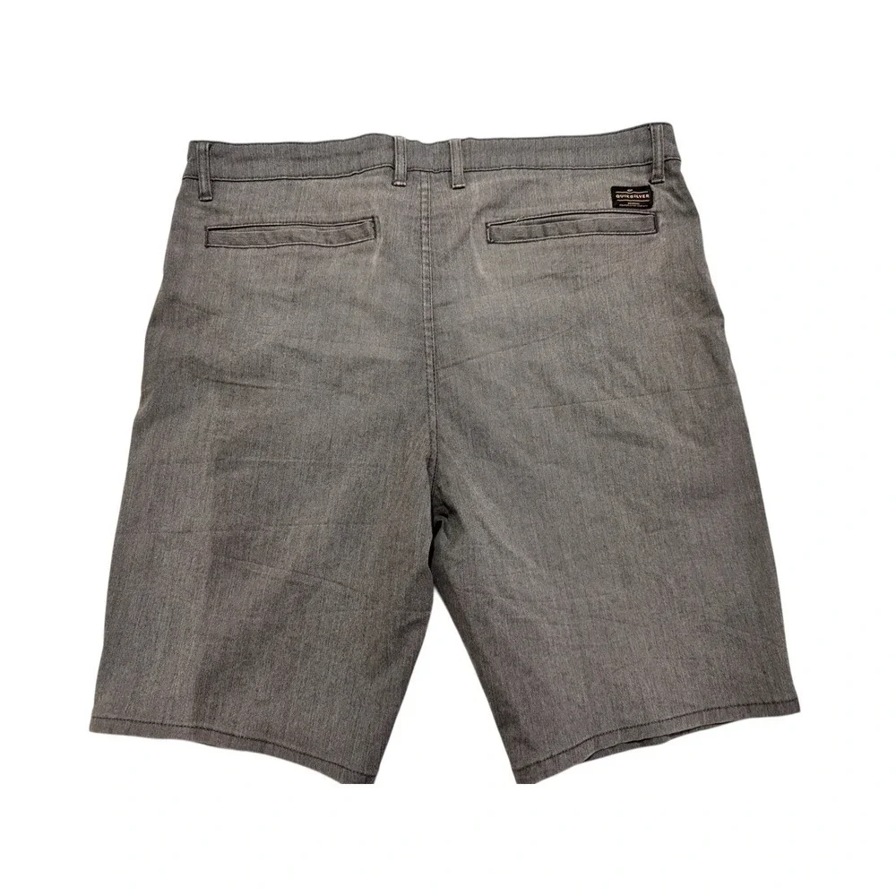 Quiksilver Mens Shorts 36 Charcoal Gray Straight Fit Casual Surf Skate - Picture 2 of 13